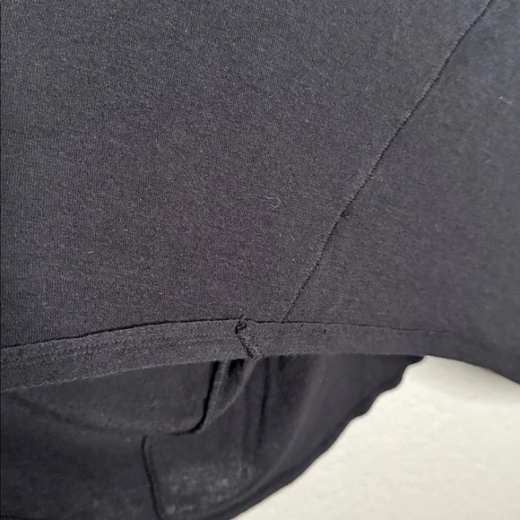 Free People We The Free Dolman Mock Turtleneck Sweater Top Tunic Black Sz Small - Picture 4 of 6